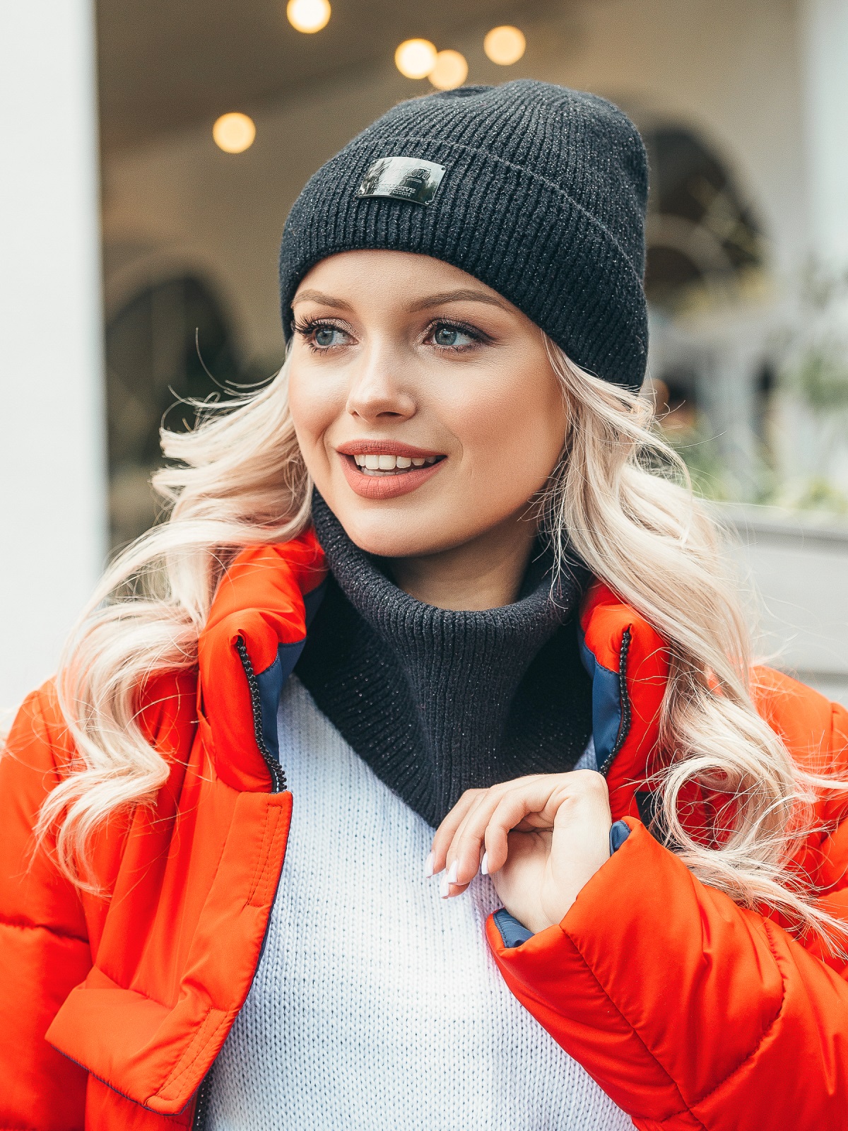 

Шапка + снуд Dressa 50548 One Size Черные