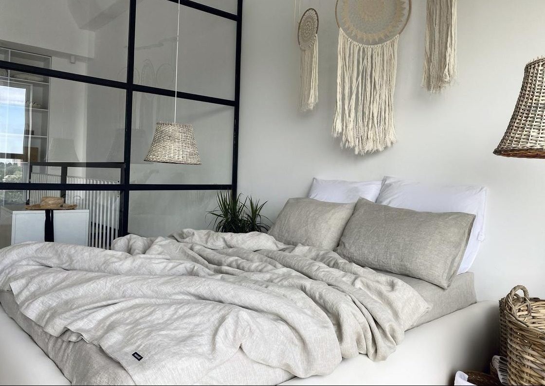 

Комплект постельного белья LinenLove Loft Natural 2 х 140х200 см Светло-серый