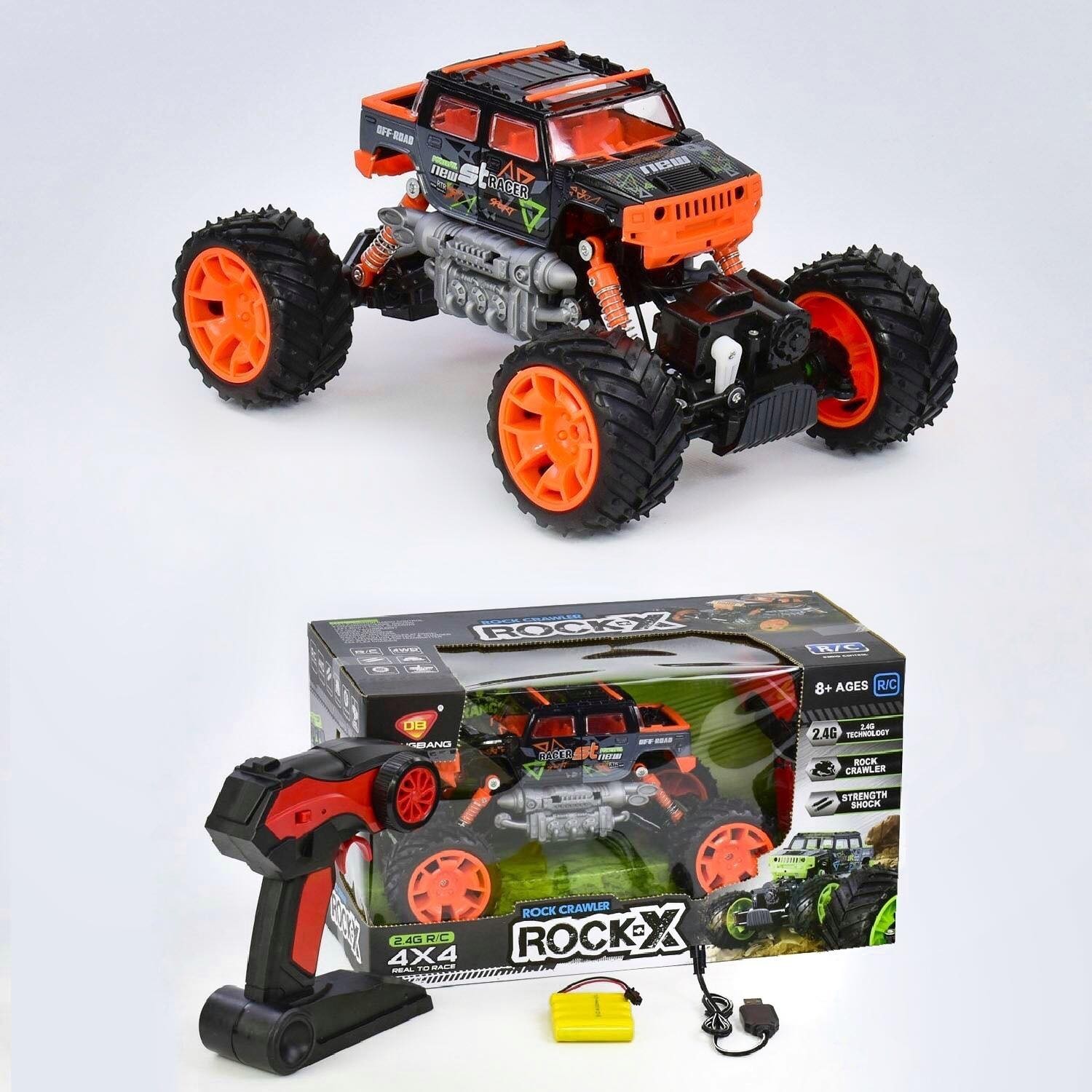 

Джип внедорожник, вездеход на радиоуправлении DB-2090 Rock Crawler, аккум. 4,8 V