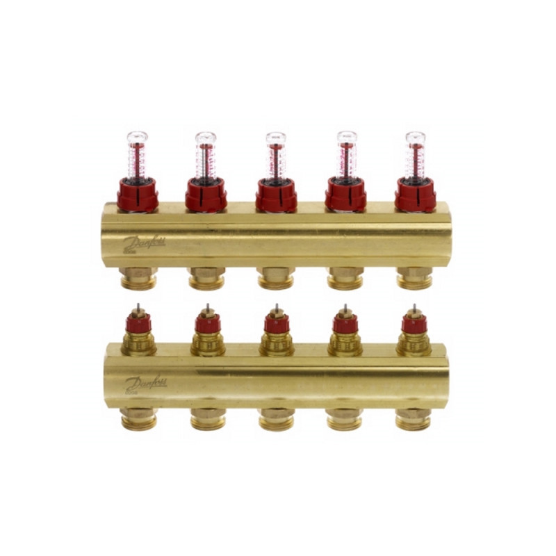 

Коллектор Danfoss FHF 5F (088U0525) с расходомером 16178 (CM)