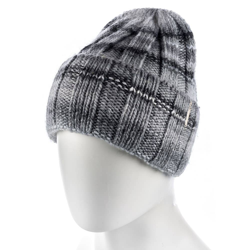 

Шапка женская вязаная Светло Серый Atrics WH-723 (ATR-54999)