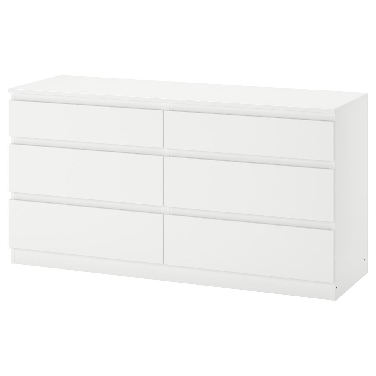 

Комод IKEA (ИКЕА) KULLEN 140x72см 6 ящиков белый (903.092.45)