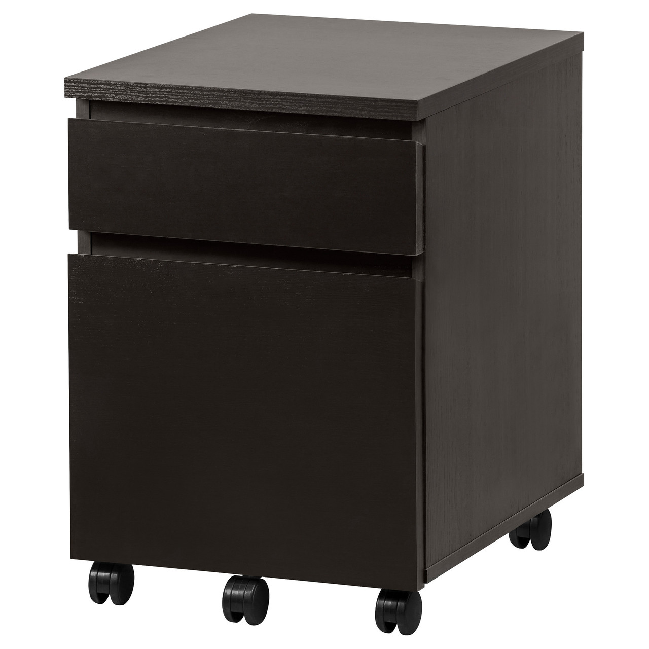 

Комод на колесиках IKEA (ИКЕА) MALM черно-коричневый (303.406.49)