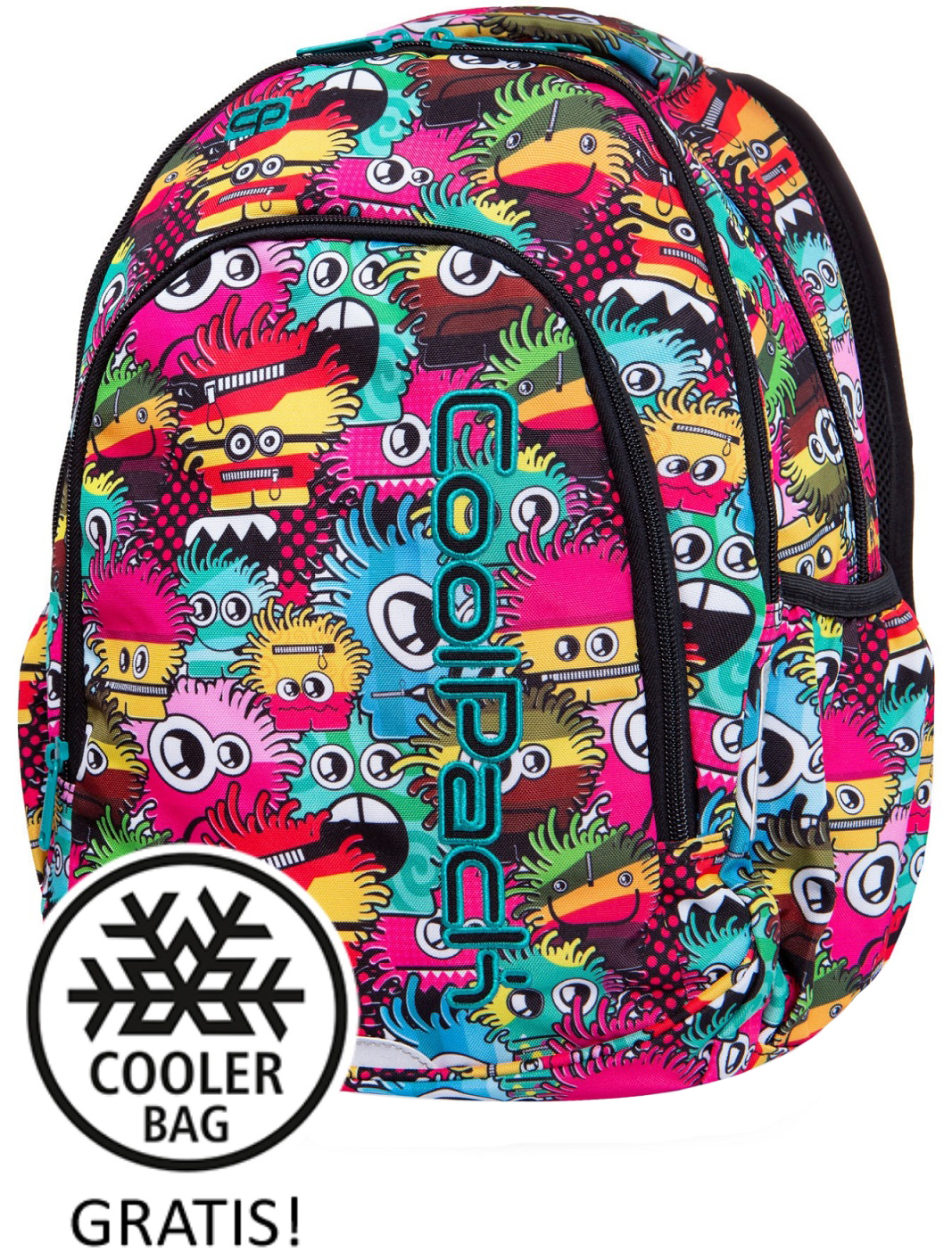 

Рюкзак с термосумкой CoolPack Prime Wiggly Eyes Pink для девочек 41 x 31.5 x 15 см 23 л (B25047)