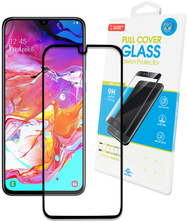 

Защитное стекло Global для Samsung Galaxy A70 Black