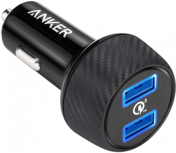 

Зарядное устройство ANKER Usb Car Charger PowerDrive 2 Quick Charge 3.0 Ports V3 Black черный