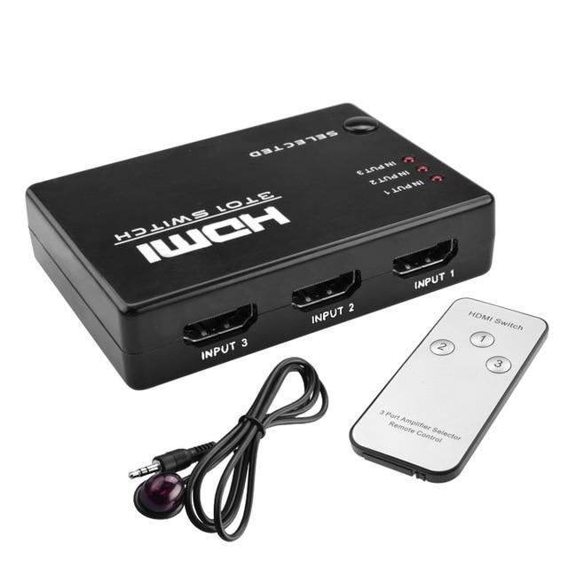 

HDMI-переключатель Dellta SY-301 на 3 портов HDMI switch с пультом ДУ