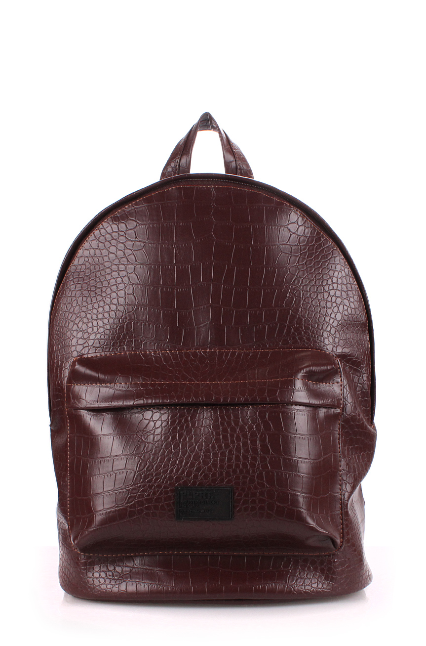 

Рюкзак женский Poolparty арт. backpack-croco-brown