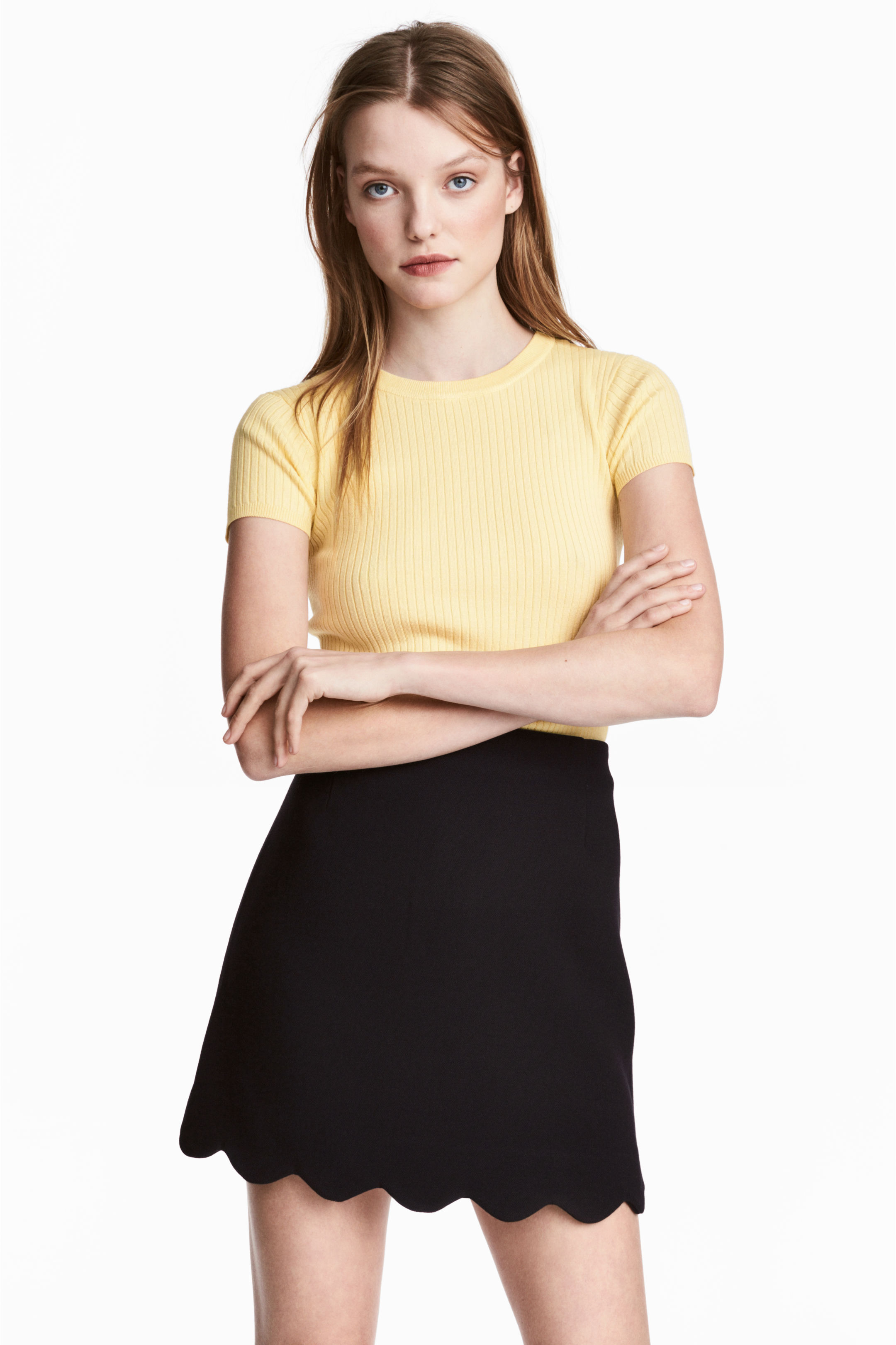 

Юбка H&M  черный 74788165, Юбка H&M 46 черный 74788165