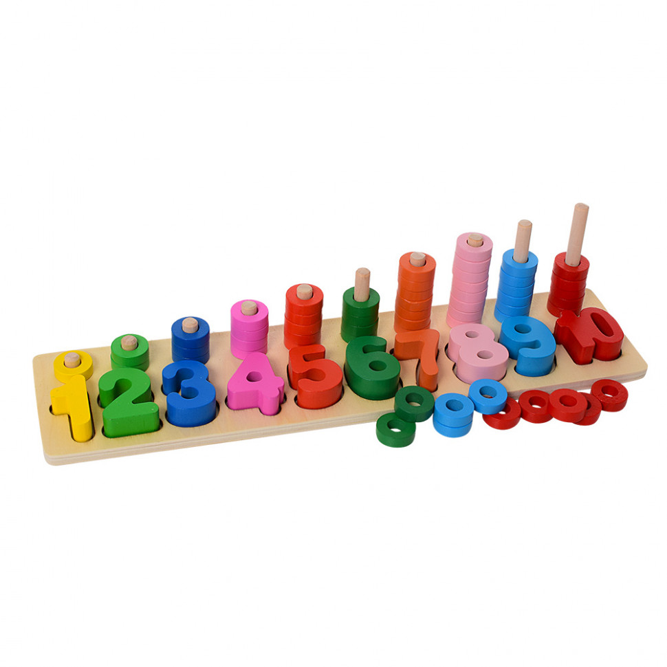 

Деревянная игрушка Limo Toy Геометрика Цифры MD1268