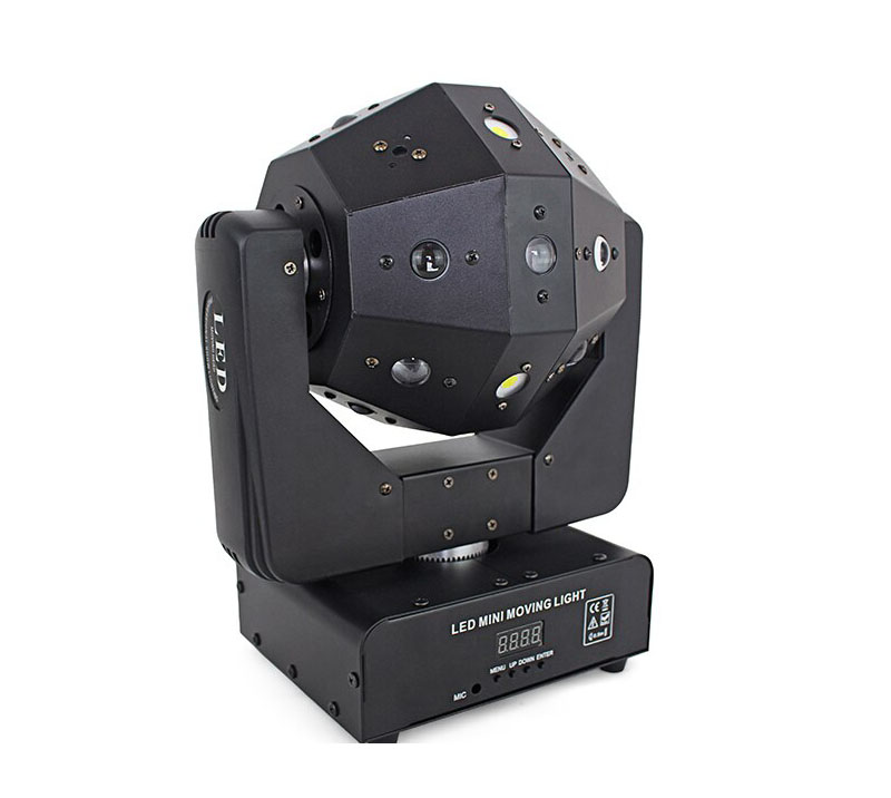 

Светодиодная световая голова шар Dzyga Moving Head Disco Ball 3в1