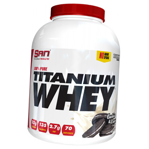 

Протеин, 100% Pure Titanium Whey, San 2270г Печенье-крем (29091005)
