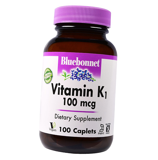 

Витамин К1, Vitamin K1, Bluebonnet Nutrition 100каплет (36393083)