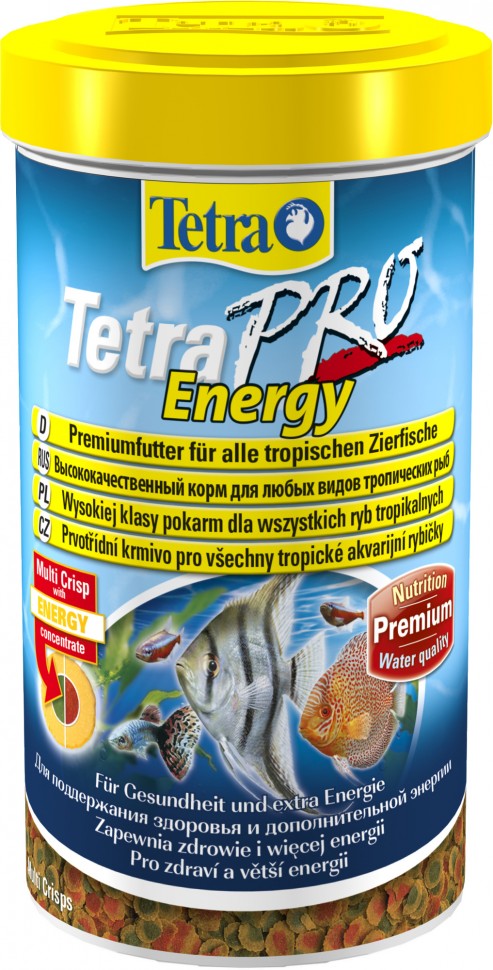 

Корм TetraPRO Energy Multi-Crisps для аквариумных рыб в чипсах 500 мл