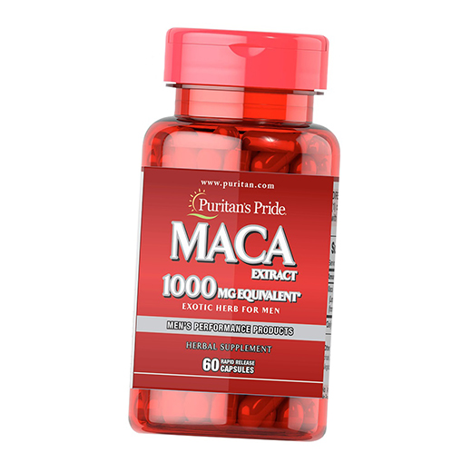 

Мака Перуанская, Maca 1000, Puritan's Pride 60капс (71367040)