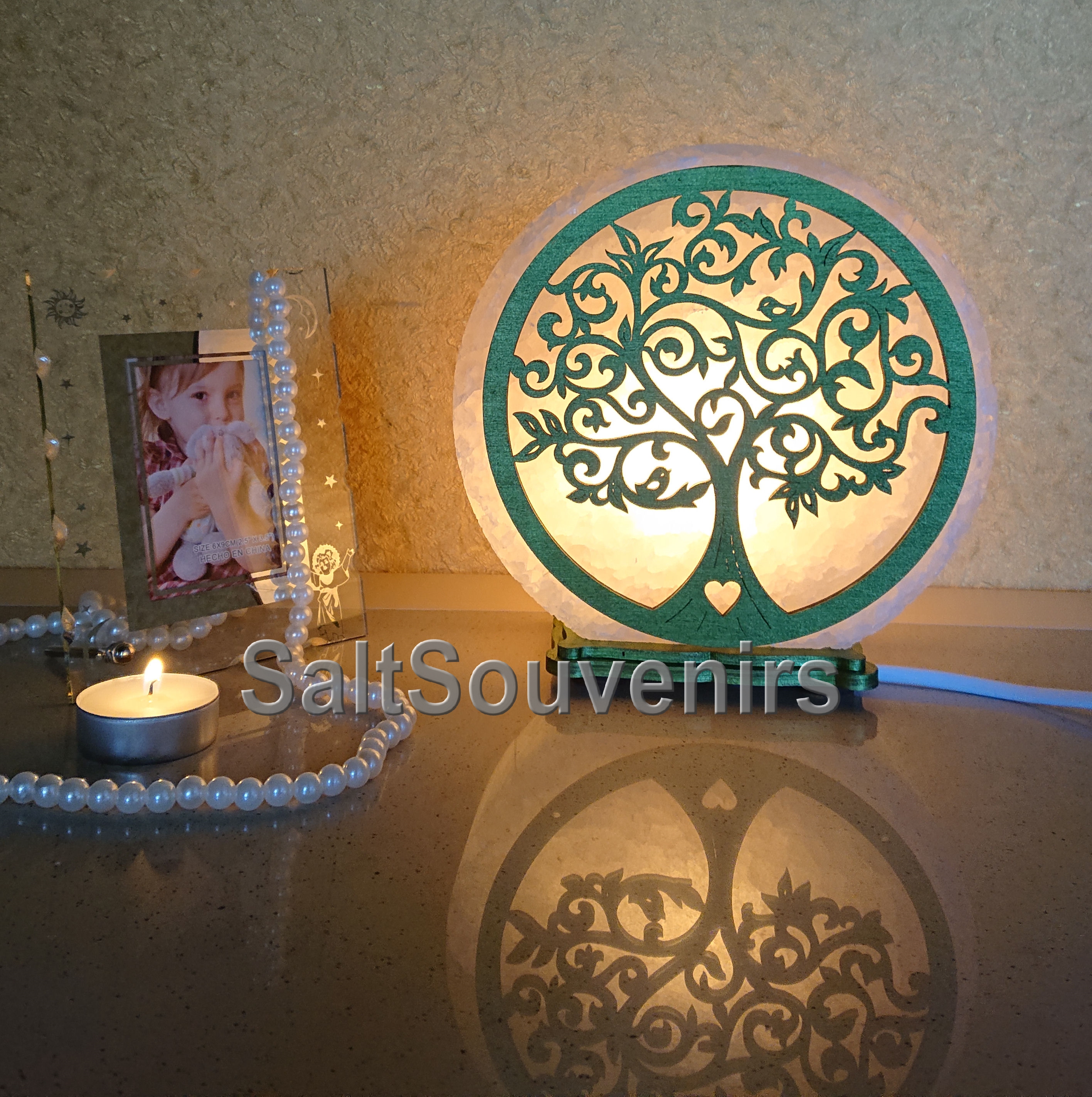 

Соляная лампа EcoDecorLamp Дерево 4 цветная