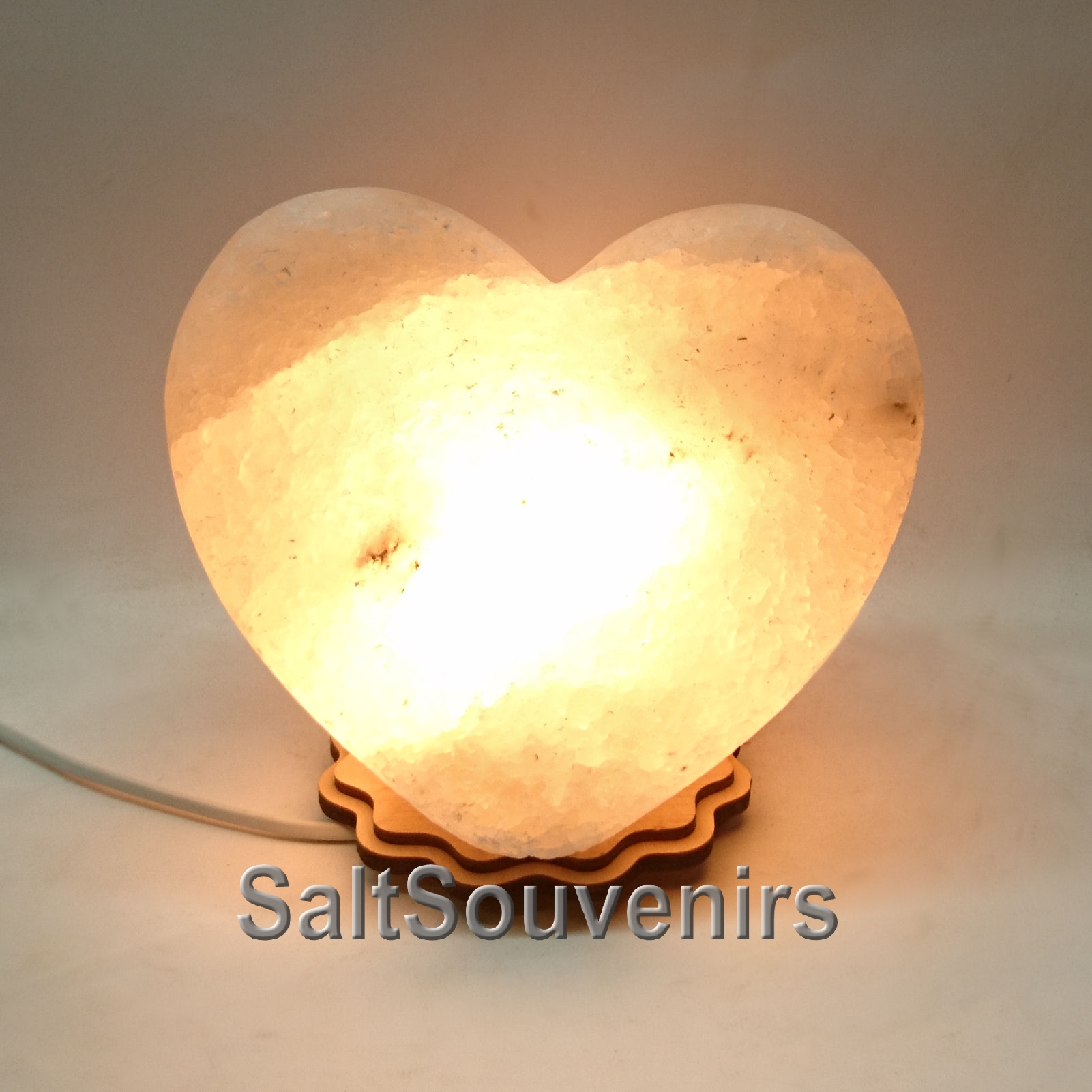

Соляной светильник EcoDecorLamp Сердце Б лежачее