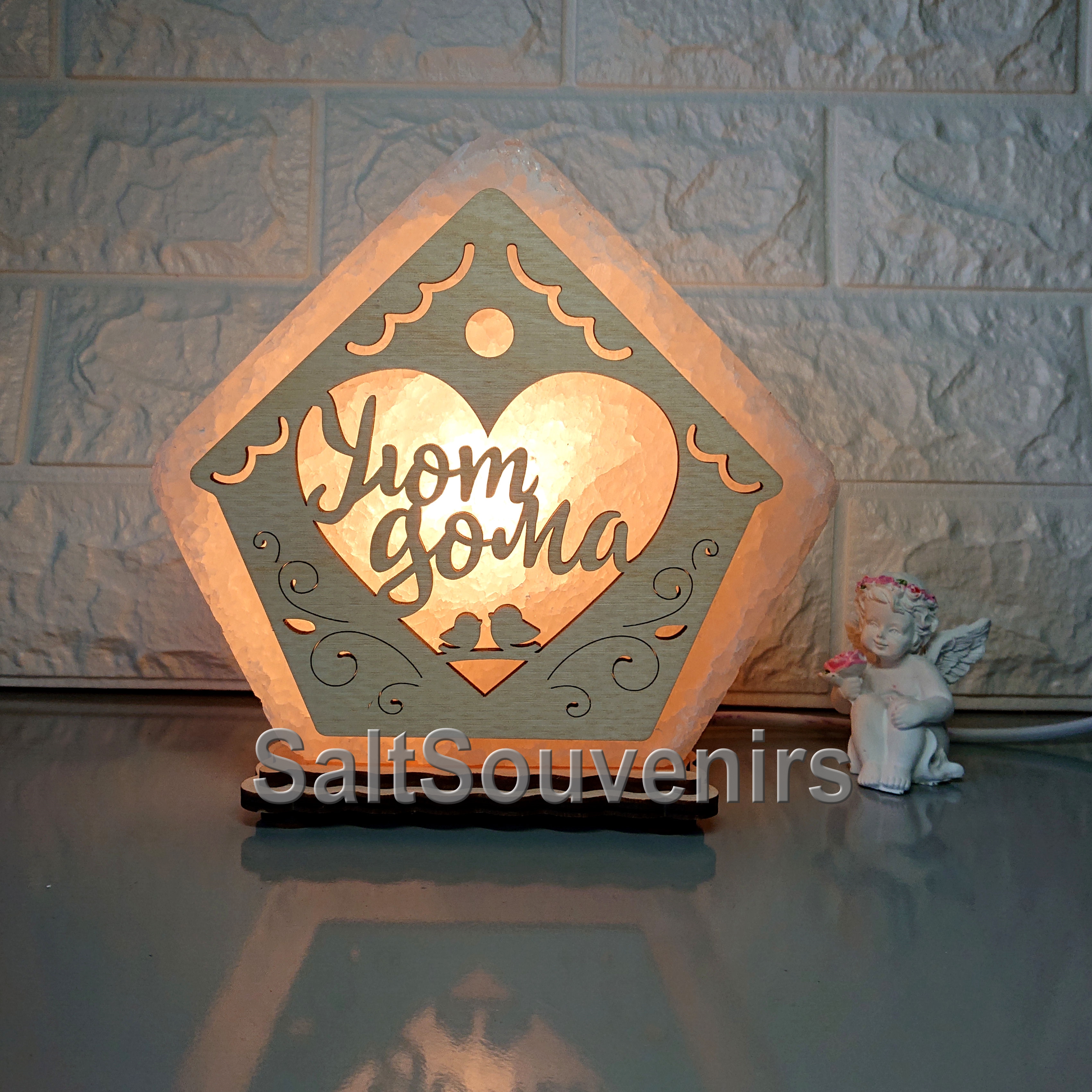 

Соляной светильник EcoDecorLamp Домик средний Уют дома