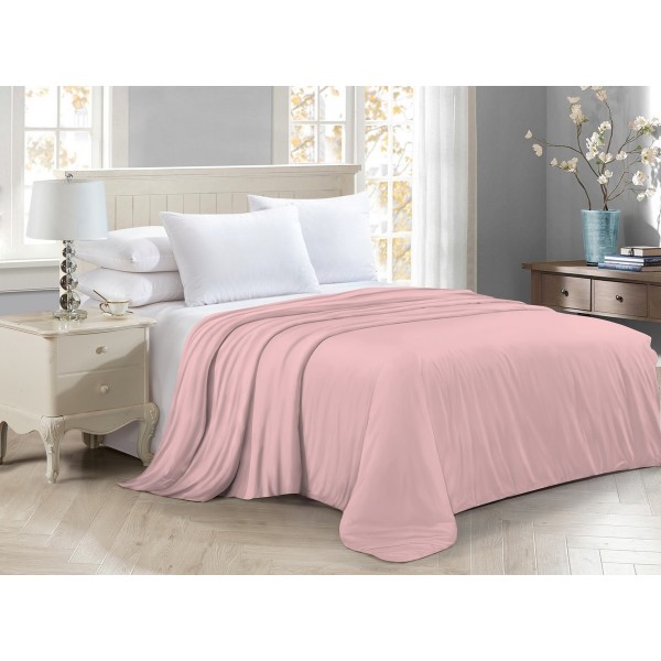 

Плед флисовый SoundSleep Rose розовый 210х220 см