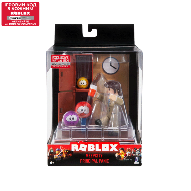 

Игровой коллекционный набор Jazwares Roblox Desktop Series Meep City: Principal Panic W6 (ROB0261)