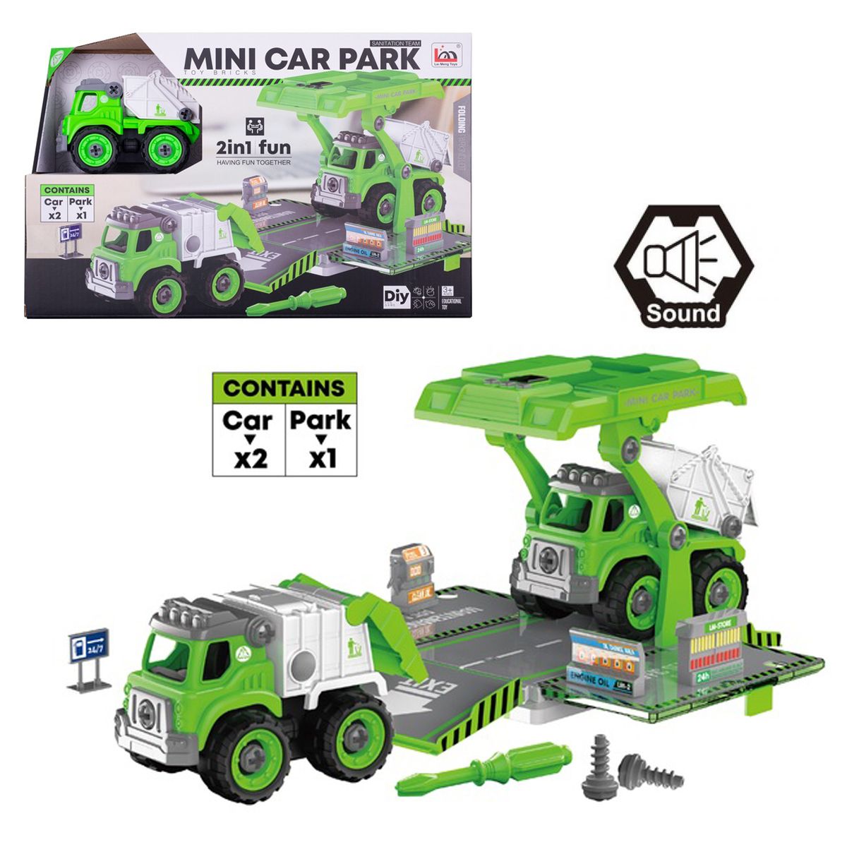 

Конструктор Сделай сам Мусоровоз 78 дет Lei Meng Toys (CJ-1614204) (147041)