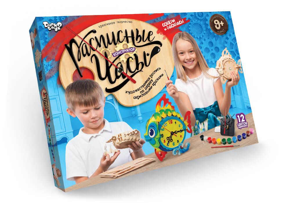 

Расписные часы-конструктор Danko Toys Рыбка