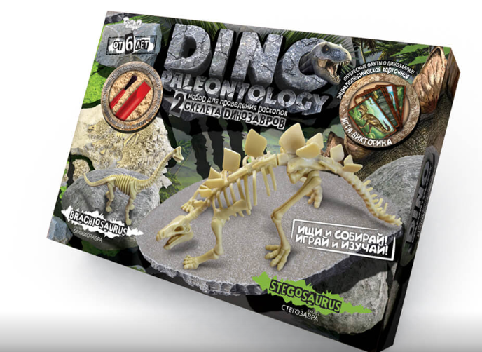 

Игровой набор Danko Toys Dino Paleontology / Стегозавр и Брахиозавр