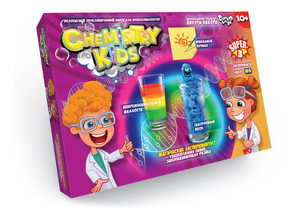 

Набор для проведения опытов Danko Toys CHEMISTRY KIDS / Супер 3 № 4