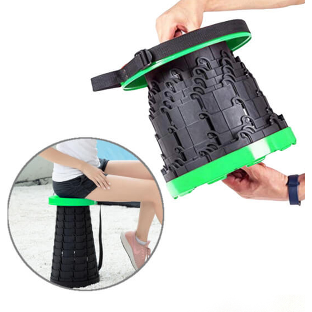 

Стул туристический Telescopic Stool (7039) -Черный с салатовым
