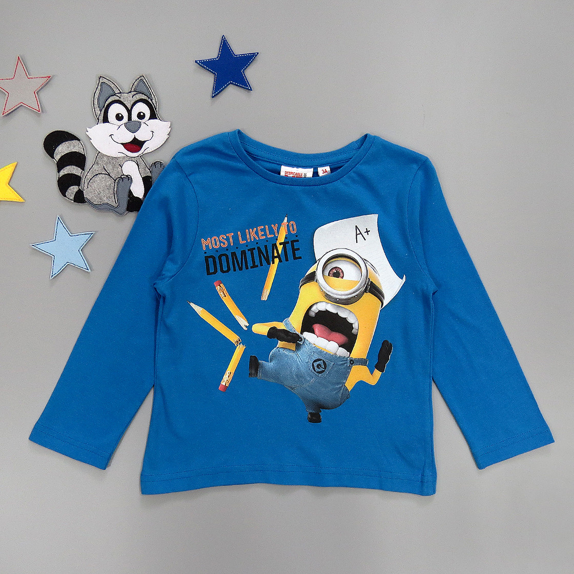 

Лонгслив Minions Despicable Me для мальчика 102 см Синий 17962