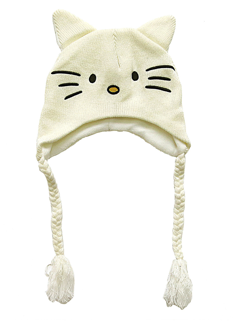 

Теплая шапка Hello Kitty Fashion kids для девочки 53-56 см Белая 7715