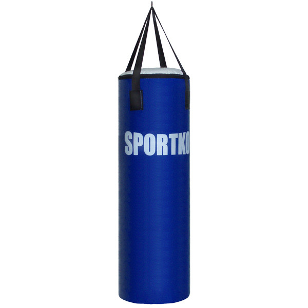 

Боксерский мешок SPORTKO ПВХ 110 см/35 см/20-25 кг синий