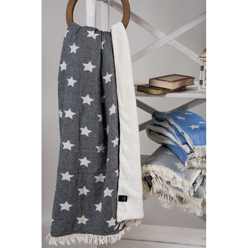 

Плед микроплюш Barine - Star Throw black 130*170