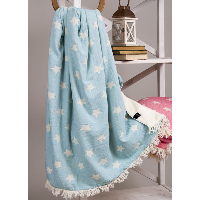 

Плед микроплюш Barine - Star Throw mint 130*170