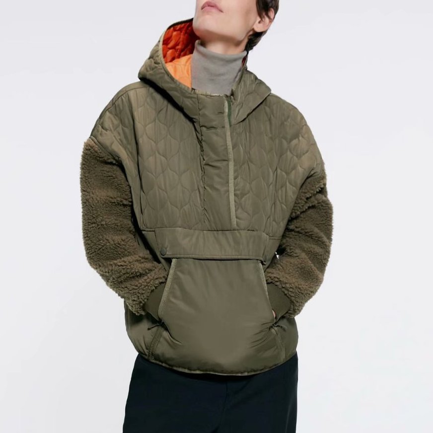 

Куртка женская с капюшоном и карманом спереди Nature Berni Fashion () Хаки, Куртка женская с капюшоном и карманом спереди Nature Berni Fashion (S) Хаки