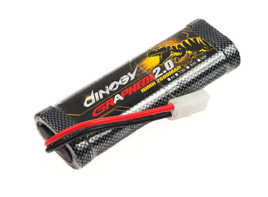 

Аккумулятор Dinogy NiMH 2600mAh 7.2V 25x46x130 мм Tamiya (2711415512115)