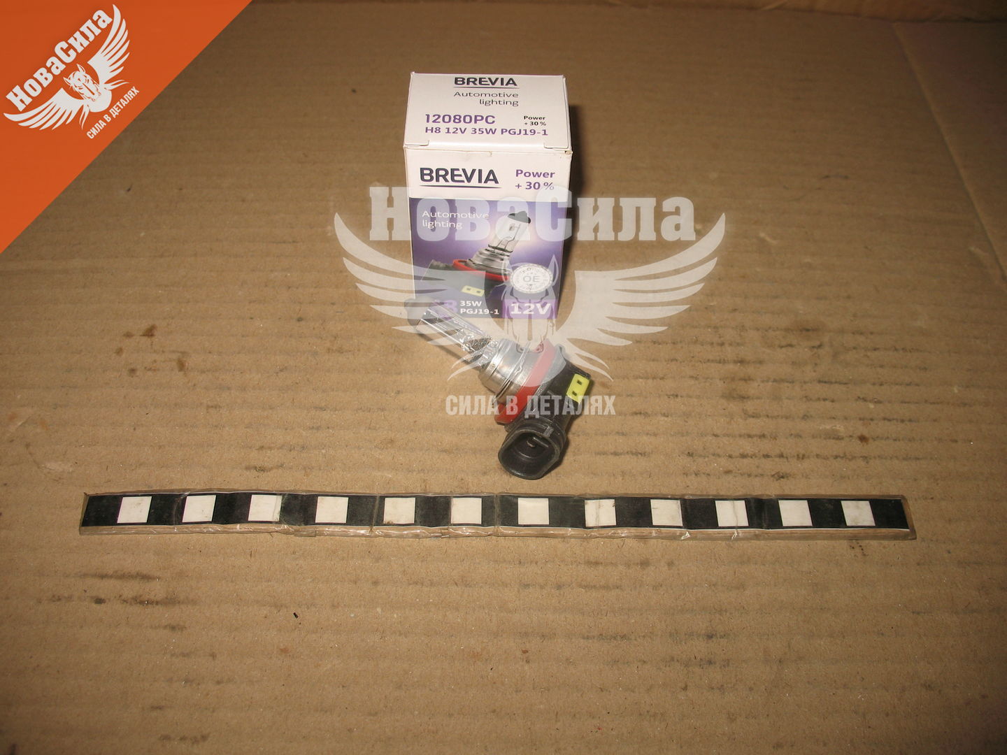 

Лампочка галогенная H8 PGJ19-1 12V-35Вт (Brevia) +30 (Power) 12080PC