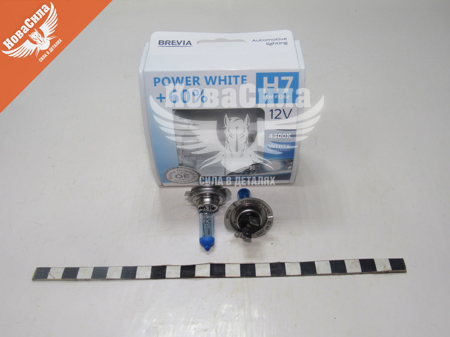 

Лампочка галогенная H7 PX26d 12V-55Вт (Brevia) 60 4300К (Power White) 12070PWS