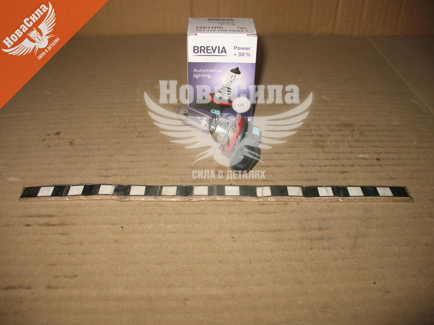 

Лампочка галогенная H11 PGJ19-2 12V-55Вт (Brevia) +30 (Power) 12011PC