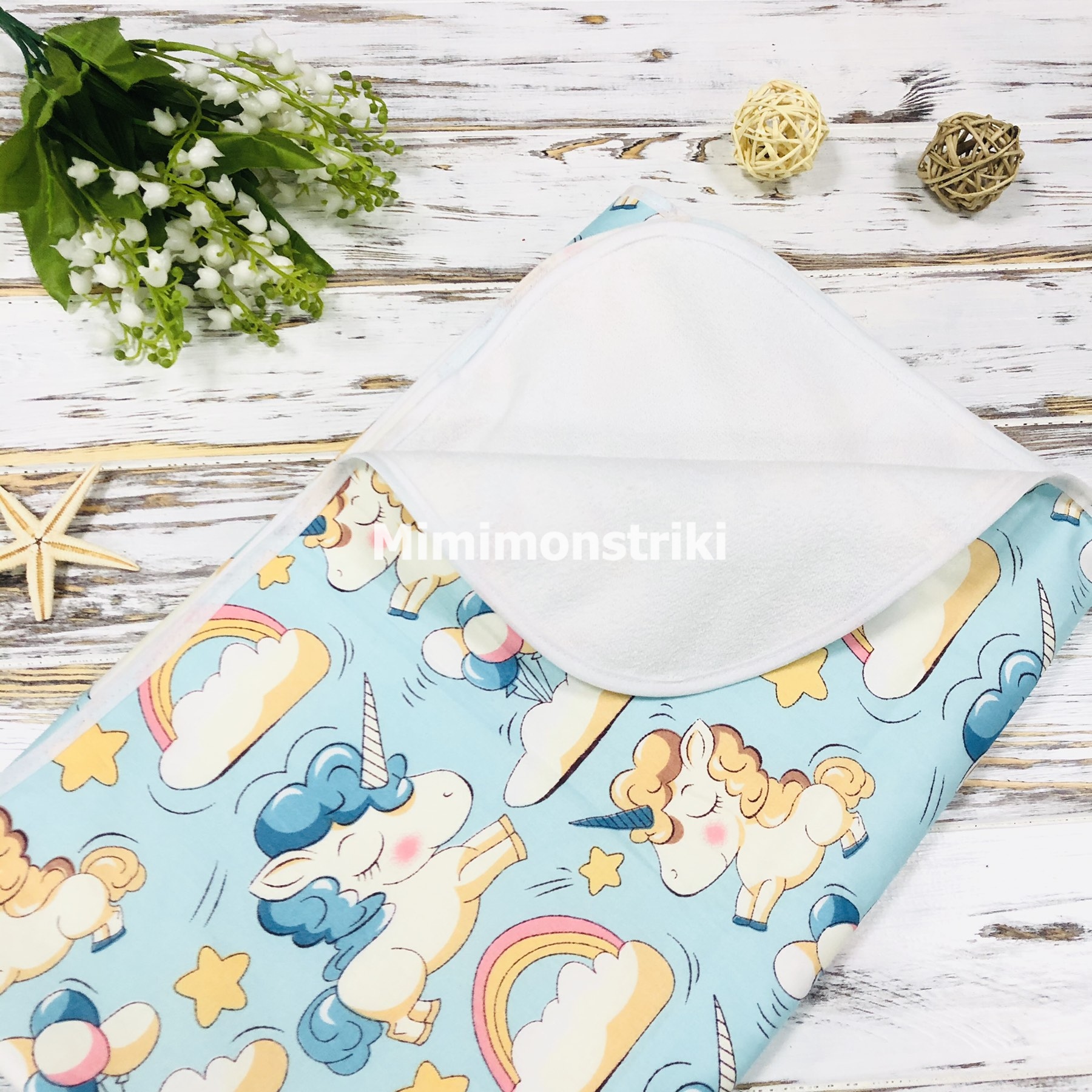 

Непромокаемая двусторонняя детская пеленка 50*80 см Lukoshkino® разноцветный (NP-140)