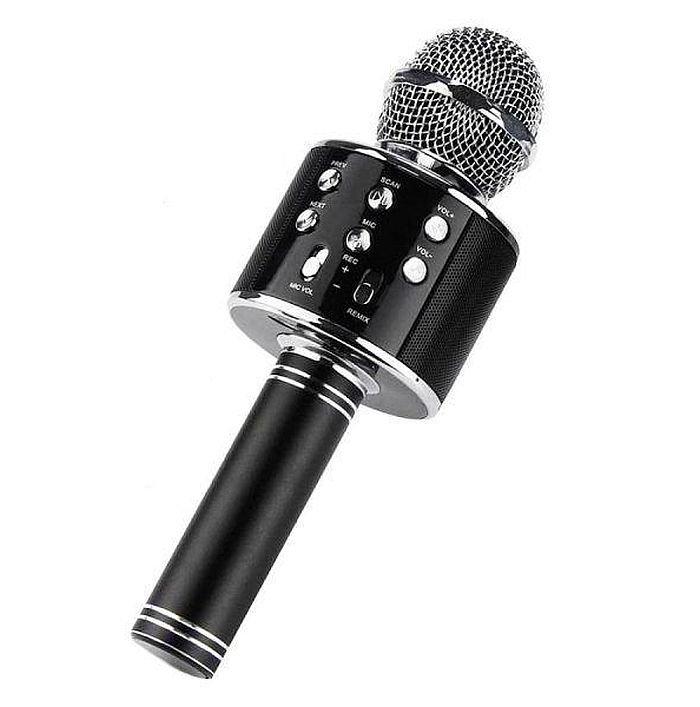 

Беспроводной микрофон караоке Bluetooth колонка микрофон Wster Ws-858 Black (bks_01949)