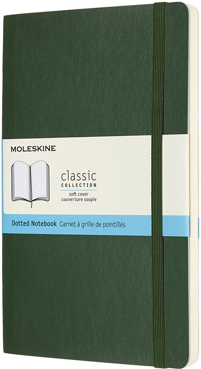 

Записная книга Moleskine Classic 13 х 21 см 192 страницы в точку Миртовый Зелёный Мягкая обложка (8053853600042)