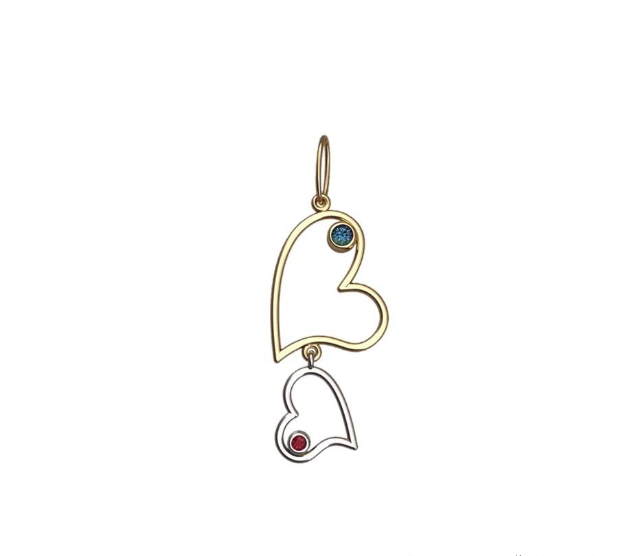 

Кулон сердце Gellis Maxi Silver 2858