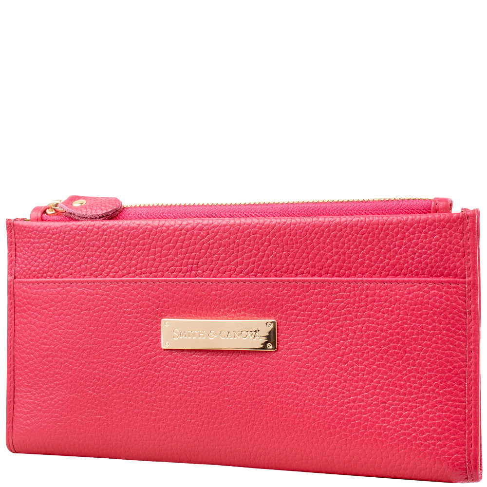 

Кожаный кошелек женский Smith&Canova 20х10х0,5 см Красный