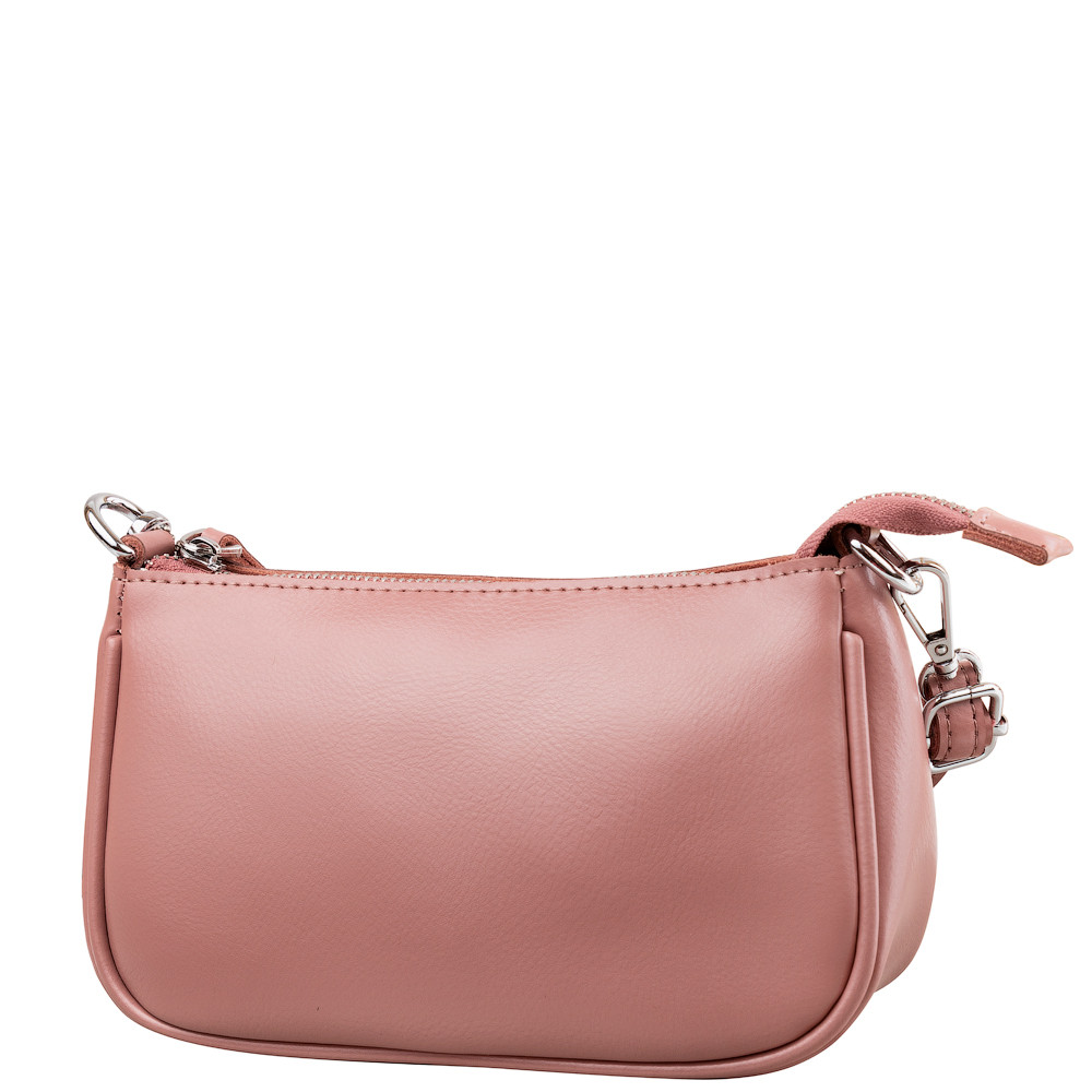 

Сумка кожаная женская-клатч Eterno 21х13х7 см Розовый