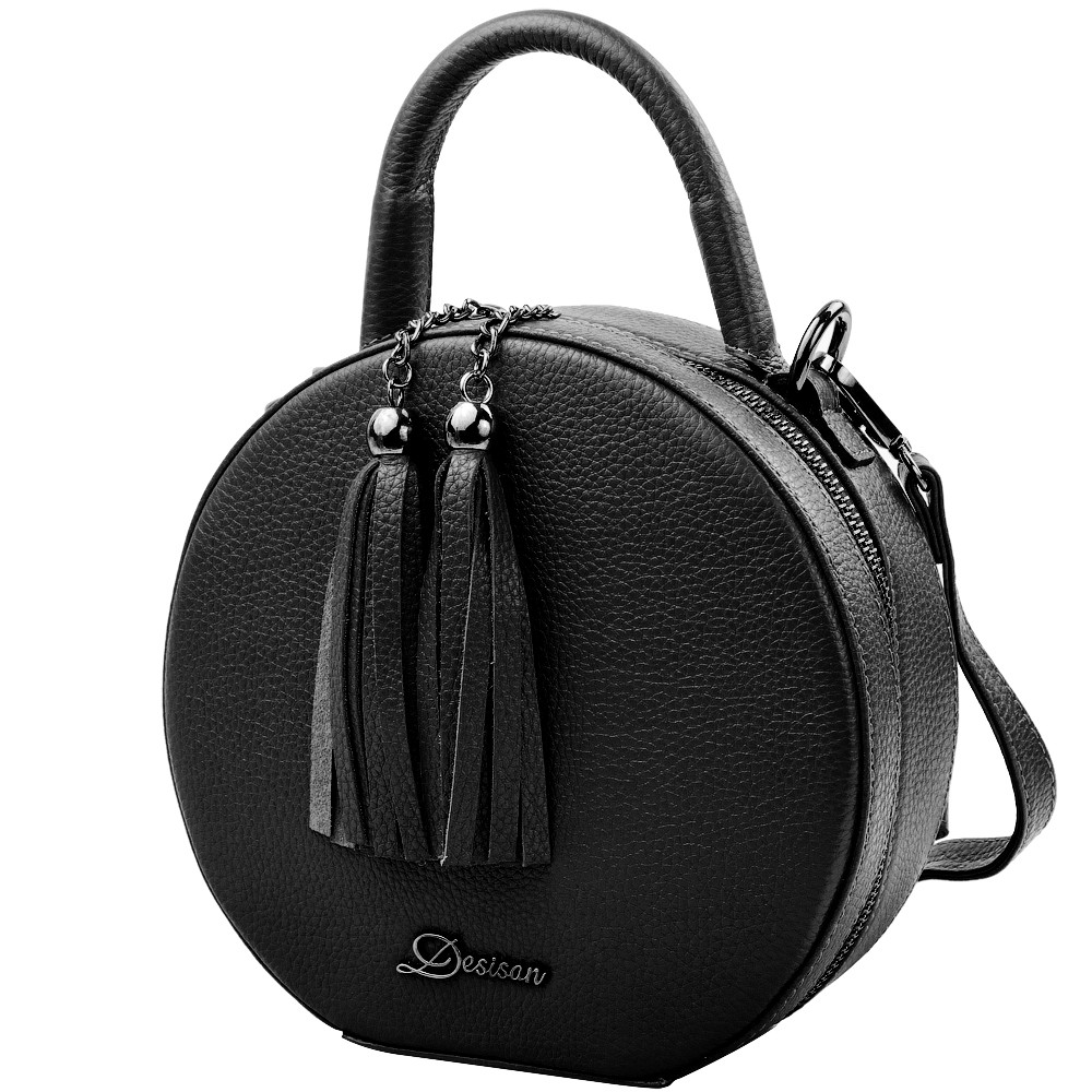 

Сумка кожаная женская Desisan 19хх20х6,5 см Черный