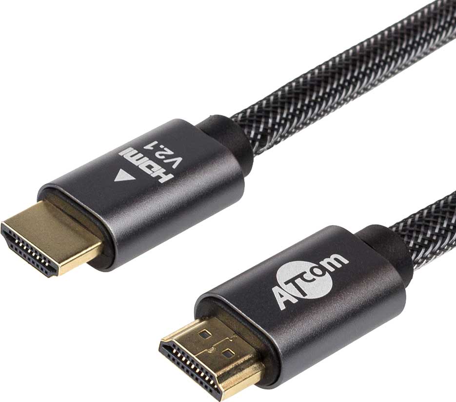 

Кабель Atcom HDMI-HDMI Premium VER 2.1 60 HZ 10 м Чорний