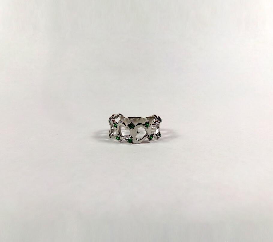

Колечко женское сердечки Maxi Silver 3826 ZL, размер 20.5