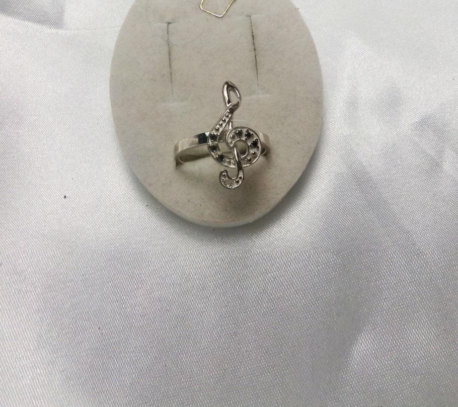 

Колечко скрипичный ключ Maxi Silver 6134 ZL, размер 17