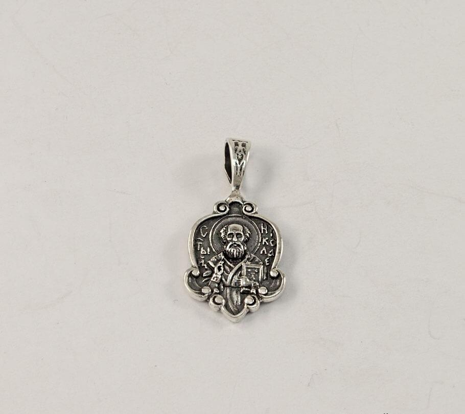 

Иконка николай чудотворец Maxi Silver 7559
